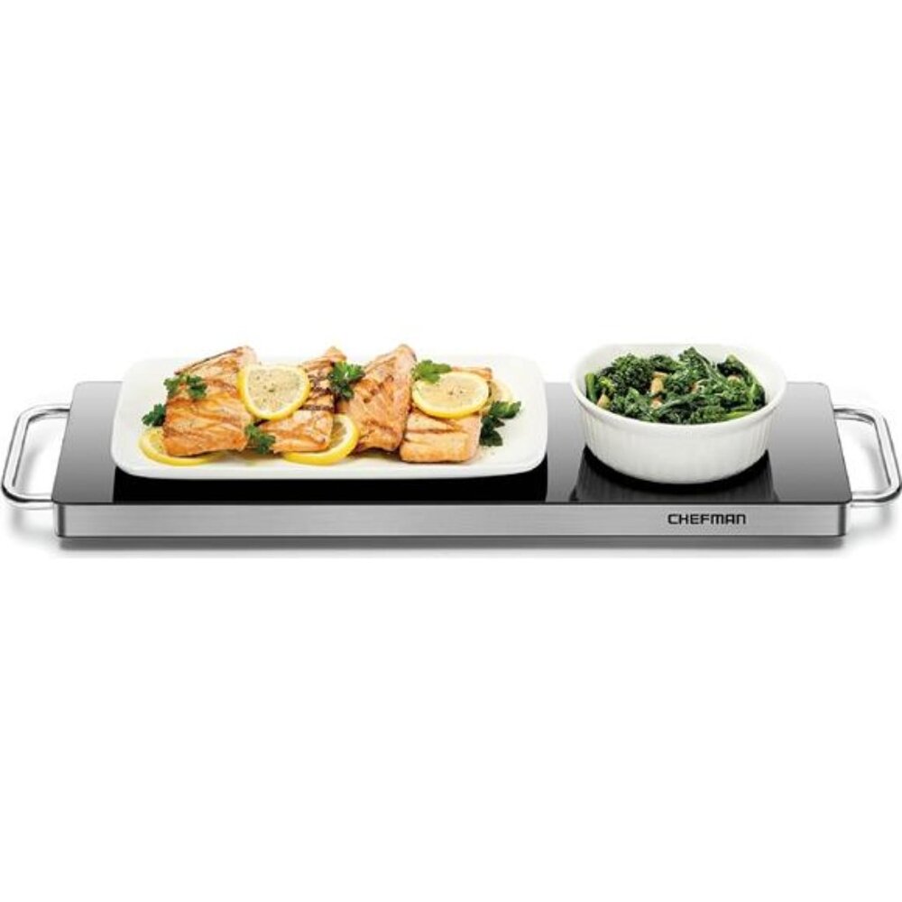 Long Electric Warming Plate Heating Element,Prep Food for Parties,StainlessSteel